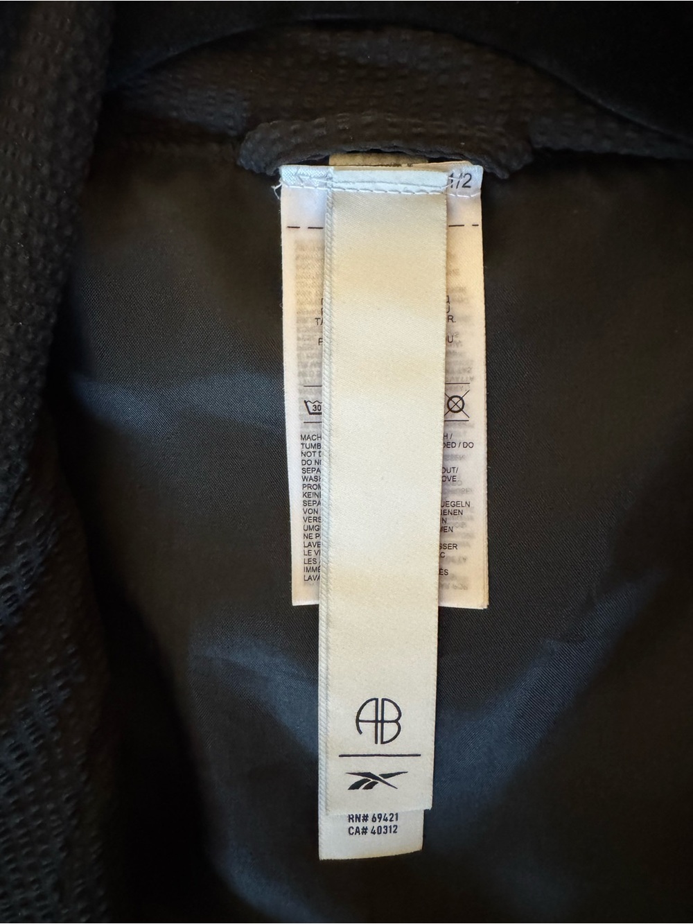 Anine Bing x Reebok Women's Windbreaker Jacket Black Medium Limited Edition - Picture 11 of 14